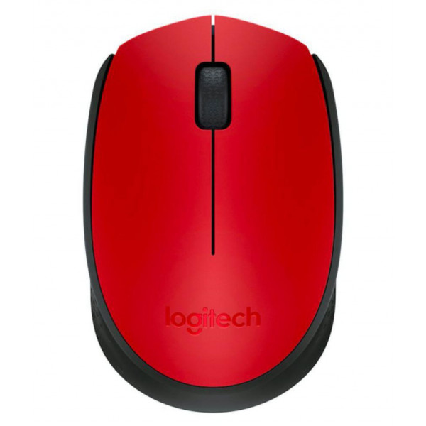 Оптическая мышь Logitech Wireless M171 Red для ноутбуков, Nano-приемник, Retail